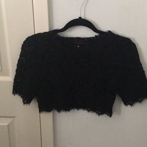 Black crop top